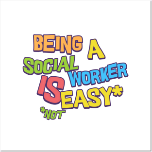 Social work is easy Posters and Art